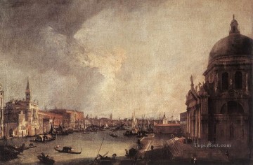 Entrada al Gran Canal mirando hacia el este Canaletto Venecia Pinturas al óleo